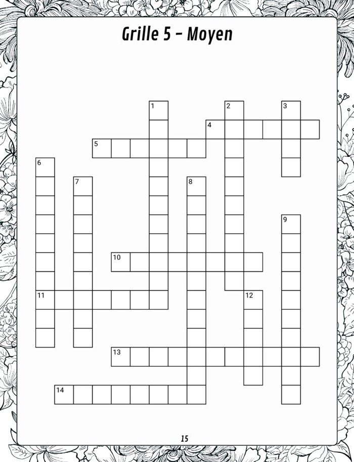 Sample page 2 from Mots Croisés pour Seniors et Malvoyants